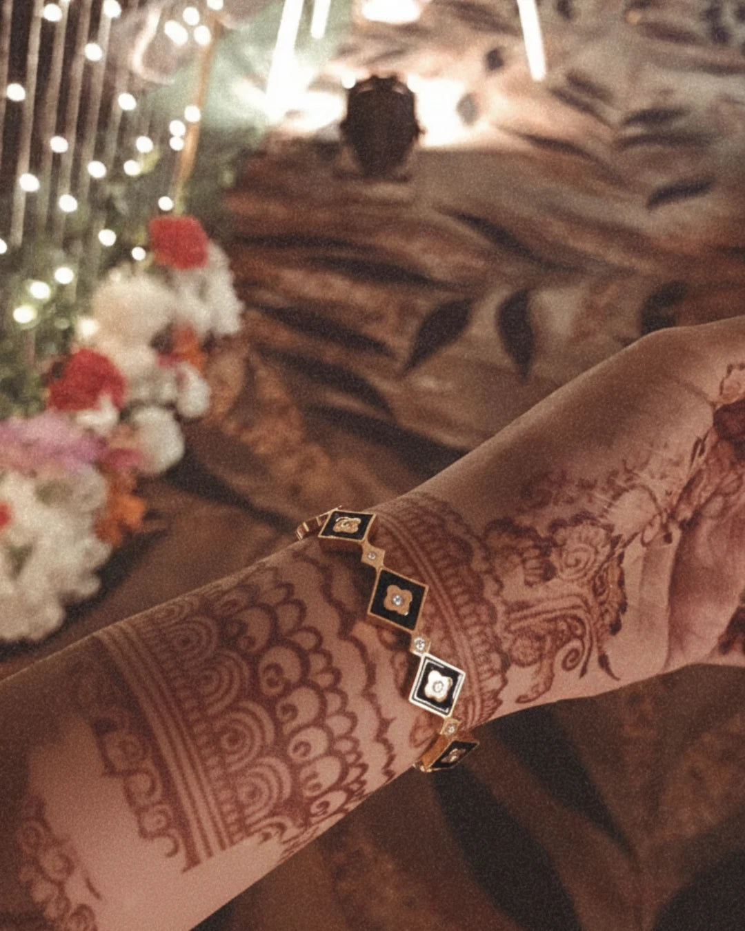 Noir Geo Cuff Bracelet