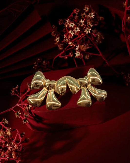 Aurora Bow Stud Earrings