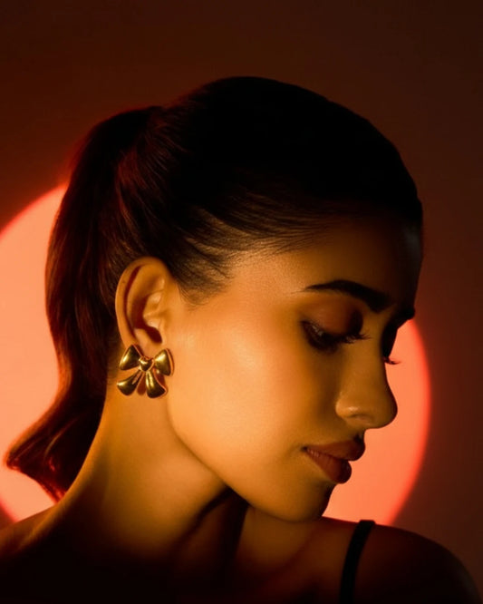 Aurora Bow Stud Earrings