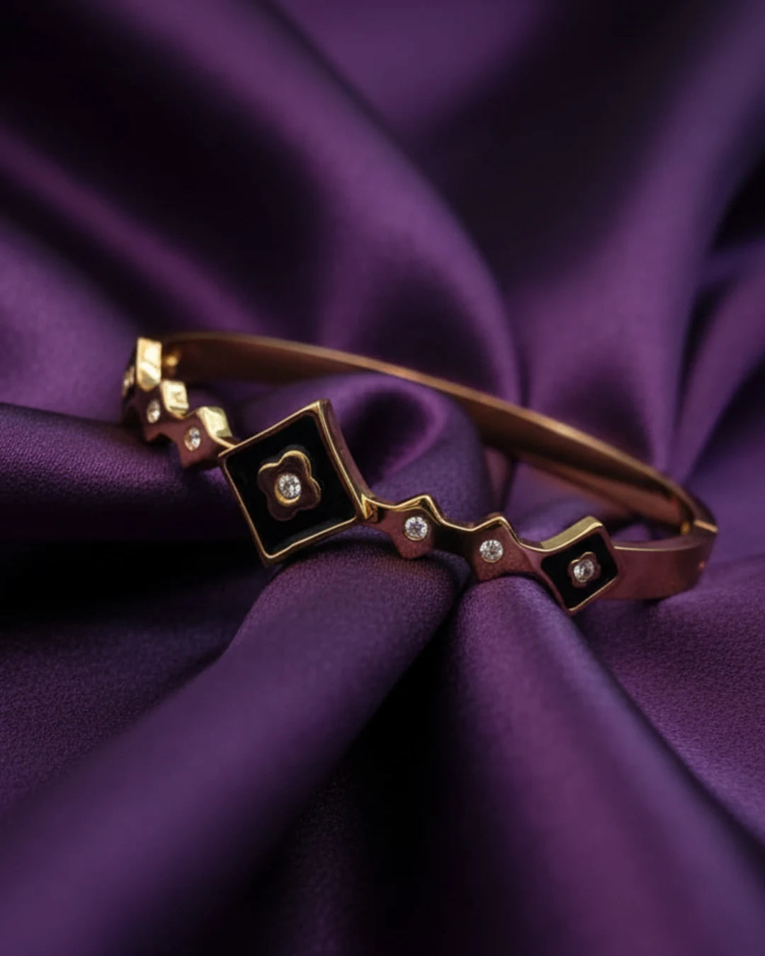 Noir Geo Cuff Bracelet