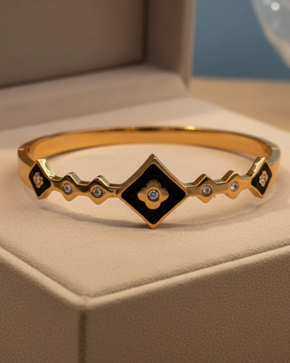 Noir Geo Cuff Bracelet