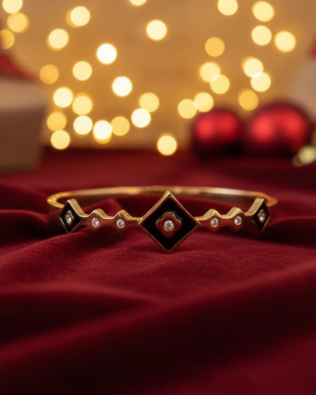 Noir Geo Cuff Bracelet