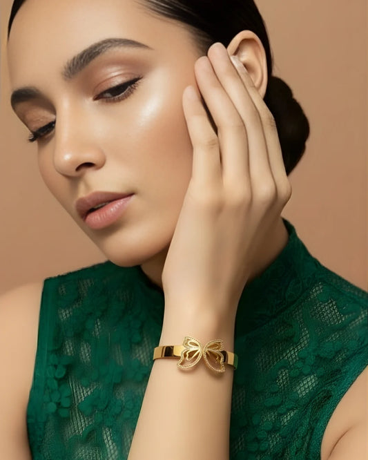 Butterfly Grace Statement Bangle