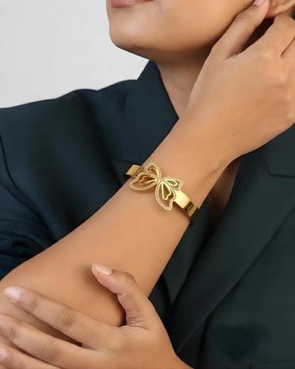Butterfly Grace Statement Bangle