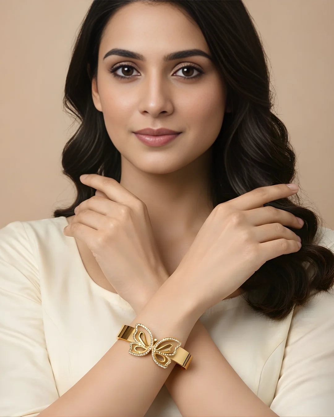 Butterfly Grace Statement Bangle