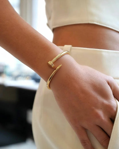 Sculpted Nail Cuff Bracelet