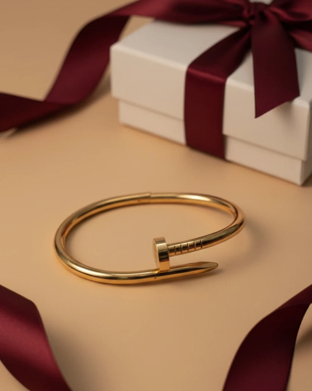 Sculpted Nail Cuff Bracelet