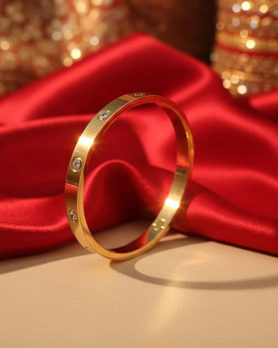 Minimal Screw Detail Bangle