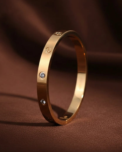 Minimal Screw Detail Bangle