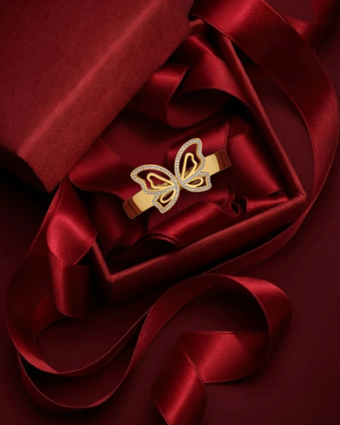 Butterfly Grace Statement Bangle