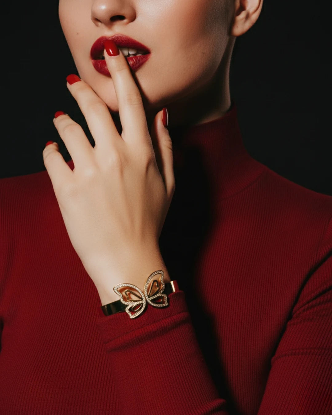 Butterfly Grace Statement Bangle