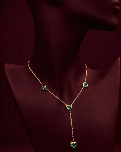 Golden Heart Pendant Necklace