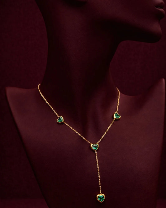 Golden Heart Pendant Necklace