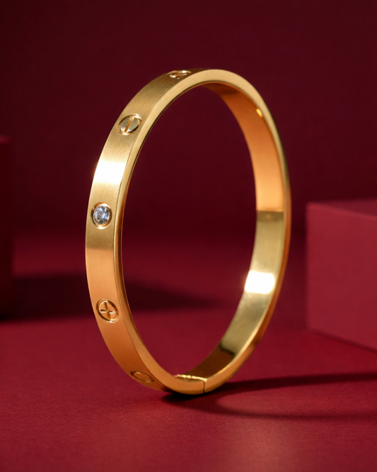 Minimal Screw Detail Bangle