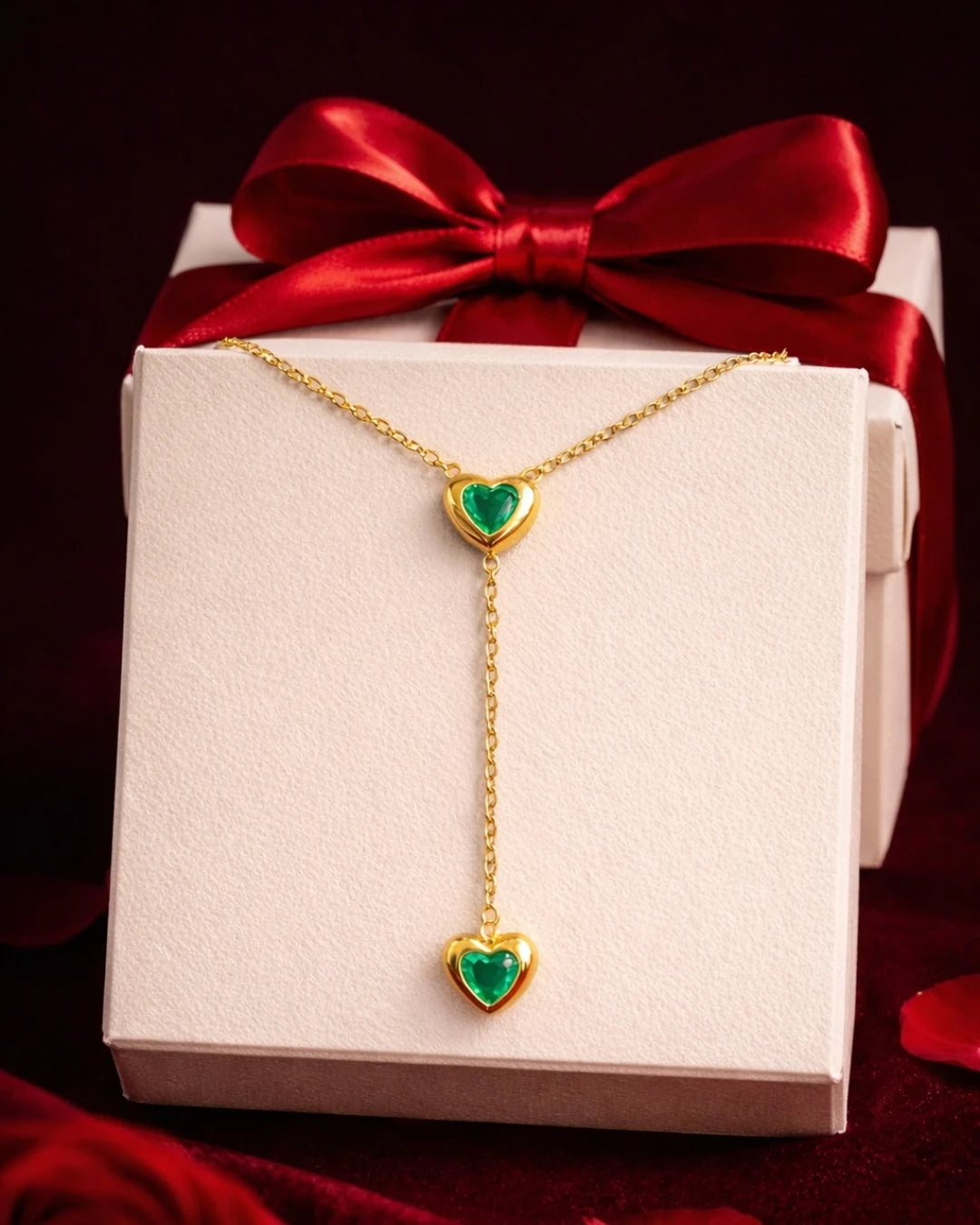 Golden Heart Pendant Necklace
