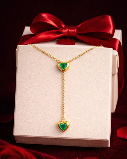 Golden Heart Pendant Necklace
