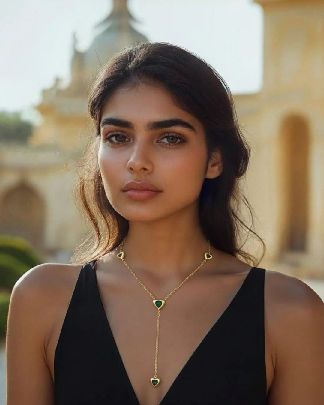 Golden Heart Pendant Necklace