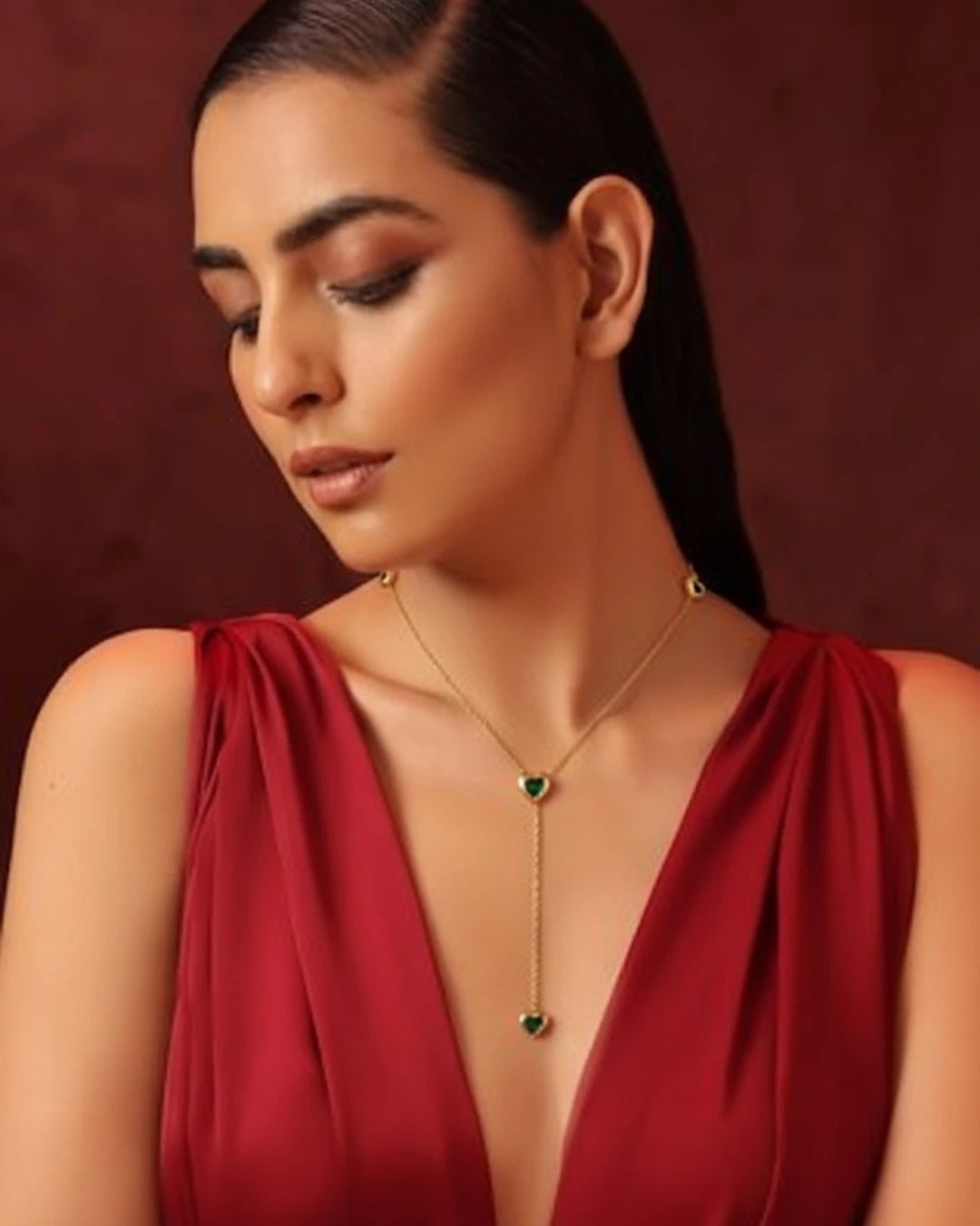 Golden Heart Pendant Necklace