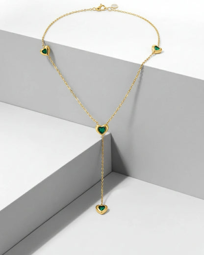 Golden Heart Pendant Necklace