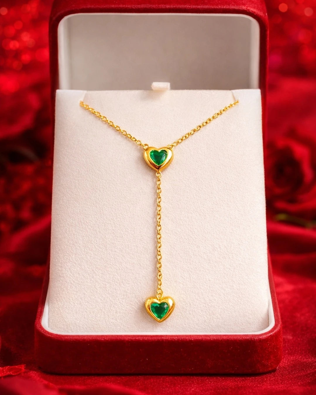 Golden Heart Pendant Necklace