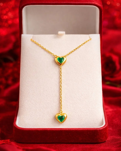 Golden Heart Pendant Necklace