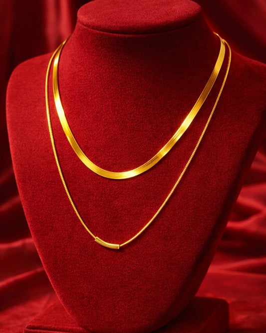 Classic Gold Necklace Set