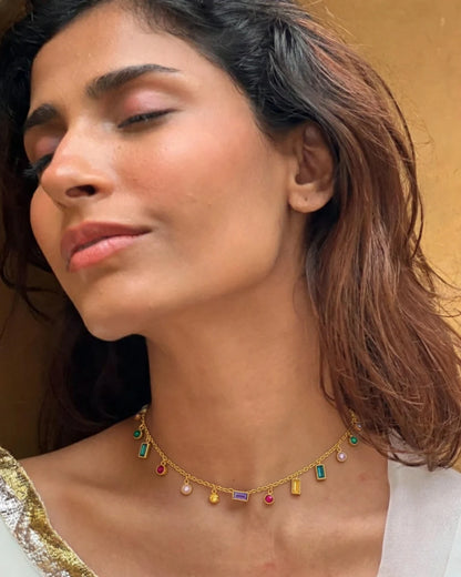 Elegant Multi-Stone Pendant Necklace
