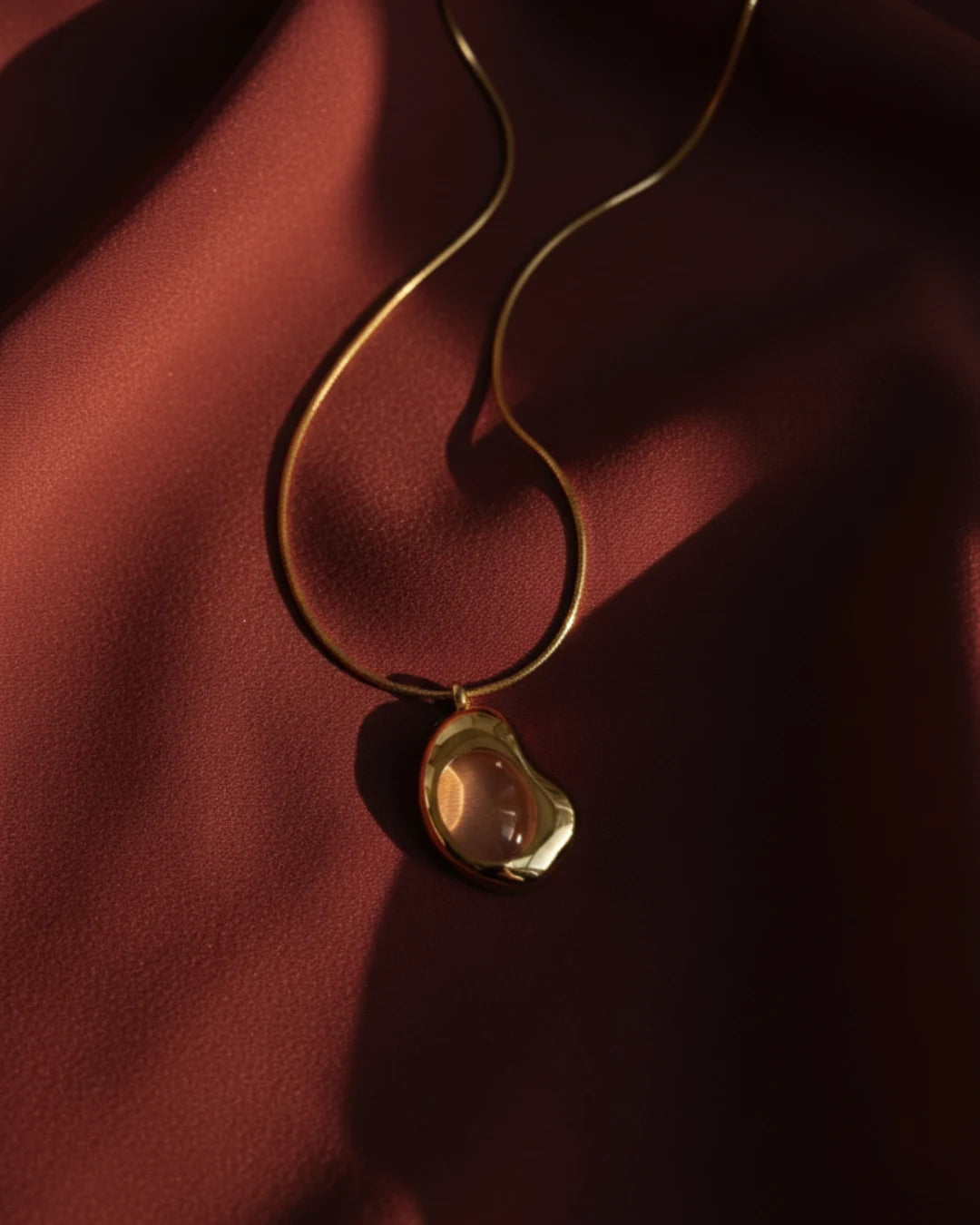 Aura Stone Pendant Necklace