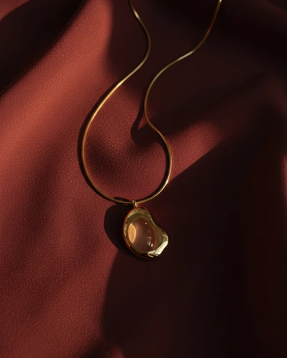 Aura Stone Pendant Necklace