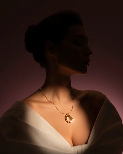 Aura Stone Pendant Necklace