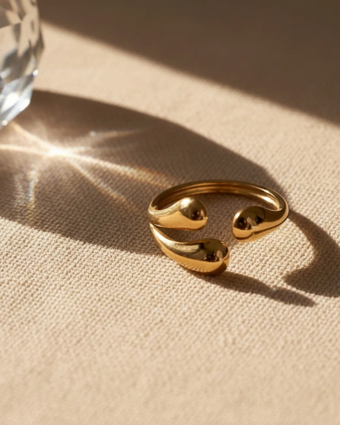 Fluid Curve Open Ring