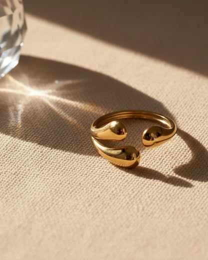 Fluid Curve Open Ring
