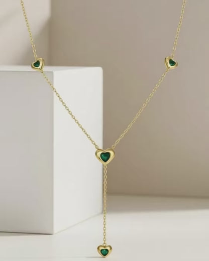 Golden Heart Pendant Necklace