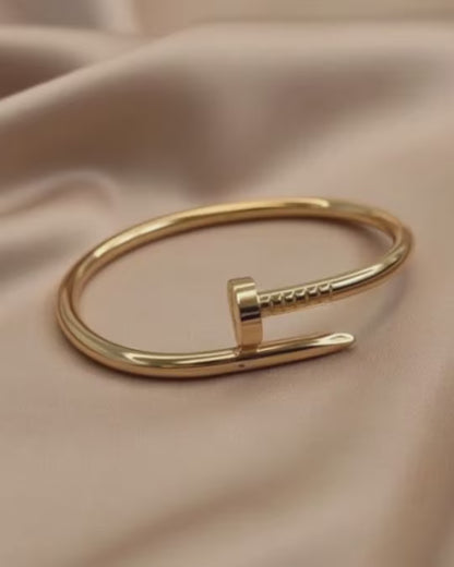 Sculpted Nail Cuff Bracelet
