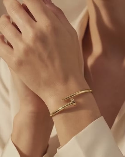 Sculpted Nail Cuff Bracelet